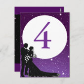 魅惑夕べ結婚ナイトタイムズテーブルカード ポストカード (正面/裏面)