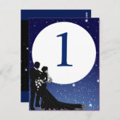 魅惑夕べ結婚ナイトタイムズテーブルカード ポストカード (正面/裏面)