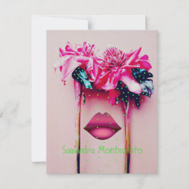 魅惑疑問に思花フラットカード