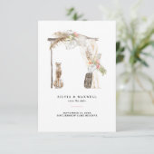 魅惑的なアフリカのサファリの結婚式の日付を保存 (スタンド正面)