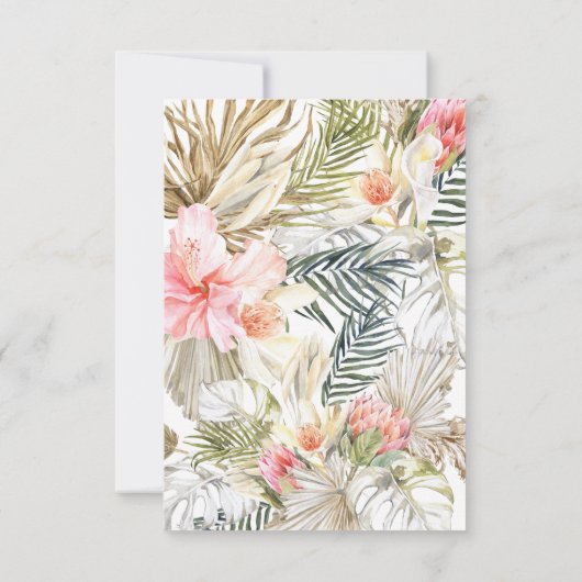 魅惑的なアフリカのサファリの結婚式の日付を保存 (裏面)