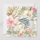 魅惑的なアフリカサファリ Boho Botanicalの結婚| (裏面)