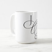 魅惑的なエバーグリーンエレガンスクリスマス コーヒーマグカップ (正面左)