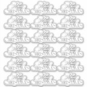 魅惑的なエバーグリーンエレガンスクリスマス シール (正面)