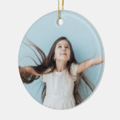 魅惑的なエバーグリーンエレガンスクリスマス セラミックオーナメント (左)