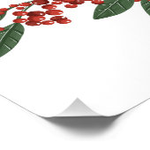 魅惑的なエバーグリーンエレガンスクリスマス ポスター (コーナー)