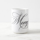 魅惑的なエバーグリーンエレガンスクリスマス モーフィングマグカップ (中央)