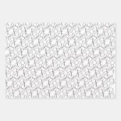 魅惑的なエバーグリーンエレガンスクリスマス ラッピングペーパーシート (正面2)