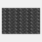 魅惑的なエバーグリーンエレガンスクリスマス ラッピングペーパーシート (正面)