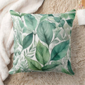 魅惑的なエバーグリーンバレエ植物学 クッション (ブランケット)