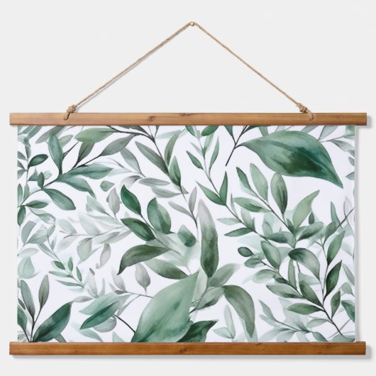 魅惑的なエバーグリーンバレエ植物学 吊り下げ型タペストリー (正面)