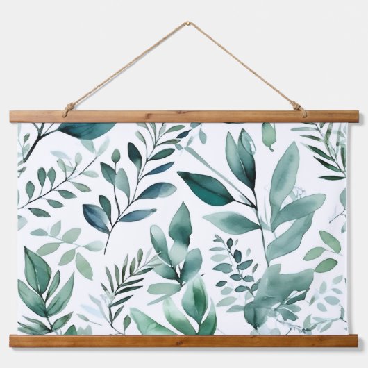 魅惑的なエバーグリーンバレエ植物学 吊り下げ型タペストリー (正面)