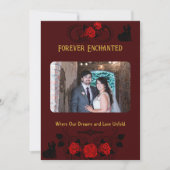 魅惑的なエレガンス結婚ズ サンキューカード (正面)