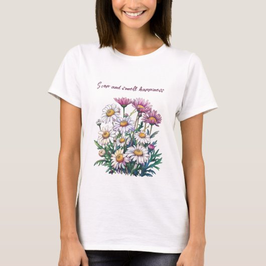 魅惑的なエーテルの夏の花 Tシャツ (正面)