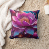 魅惑的なエーテルの花 クッション (ブランケット)