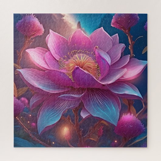 魅惑的なエーテルの花 ジグソーパズル (縦)