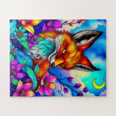 魅惑的なキツネの子供たち ジグソーパズル (横)