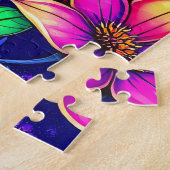 魅惑的なキツネの子供たち ジグソーパズル (側面)