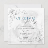 魅惑的なクマと少女のフェスティバル パーティー招待状 招待状 (正面)