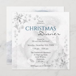 魅惑的なクマと少女のフェスティバル パーティー招待状 招待状