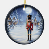 魅惑的なクリスマスの情景 セラミックオーナメント (正面)