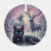 魅惑的なクリスマスの飾り ガラスオーナメント (裏面)