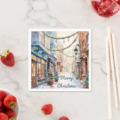 魅惑的なクリスマスアリーお洒落通り スタンダードカクテルナプキン (インサイチュ)