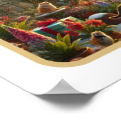 魅惑的なクリスマスガーデンデライト ポスター (角)