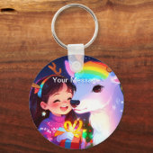 魅惑的なクリスマスグロー キーホルダー (正面)