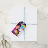 魅惑的なクリスマスグロー ギフトタグ (より糸付き)