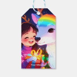 魅惑的なクリスマスグロー ギフトタグ