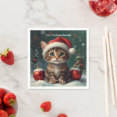 魅惑的なクリスマスグロー スタンダードカクテルナプキン (インサイチュ)