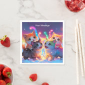 魅惑的なクリスマスグロー スタンダードカクテルナプキン (インサイチュ)