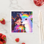 魅惑的なクリスマスグロー スタンダードカクテルナプキン (インサイチュ)