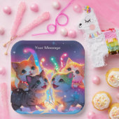 魅惑的なクリスマスグロー ペーパープレート (パーティー)