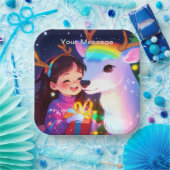 魅惑的なクリスマスグロー ペーパープレート (パーティー)