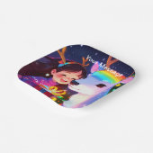 魅惑的なクリスマスグロー ペーパープレート (傾斜あり)