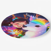 魅惑的なクリスマスグロー ペーパープレート (アングル)