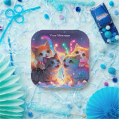 魅惑的なクリスマスグロー ペーパープレート (パーティー)