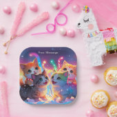 魅惑的なクリスマスグロー ペーパープレート (パーティー)