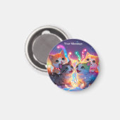 魅惑的なクリスマスグロー マグネット (正面/裏面)