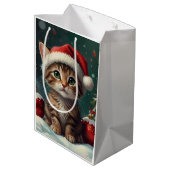 魅惑的なクリスマスグロー ミディアムペーパーバッグ (裏面アングル)
