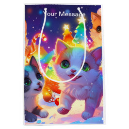 魅惑的なクリスマスグロー ミディアムペーパーバッグ