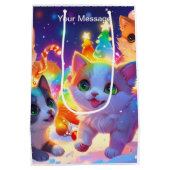 魅惑的なクリスマスグロー ミディアムペーパーバッグ (裏面)