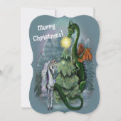 魅惑的なクリスマスツリー招待状 招待状 (正面)