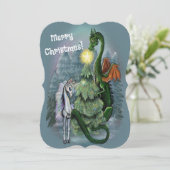 魅惑的なクリスマスツリー招待状 招待状 (スタンド正面)