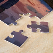 魅惑的なクリスマスマーケットタウンウィンターワンダーランド ジグソーパズル (側面)