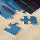 魅惑的なクリスマスマーケットタウンウィンターワンダーランド ジグソーパズル (側面)