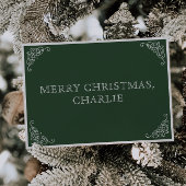 魅惑的なグリーンサンタクロースのクリスマスデイレター