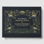 魅惑的なゴシックレイヴンフローラ離れグリー結婚ズ ゲストブック (正面)